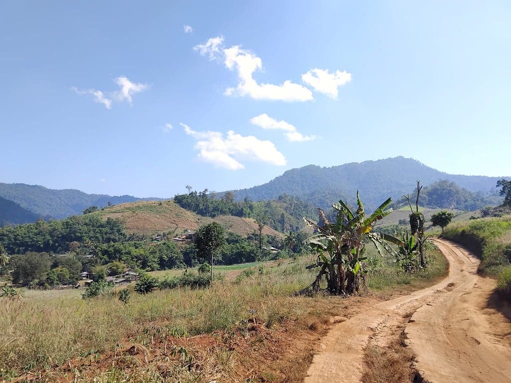 On the way to Tao Dam Waterfall, an unseen gem in the deep forest that you have to visit once in your life.