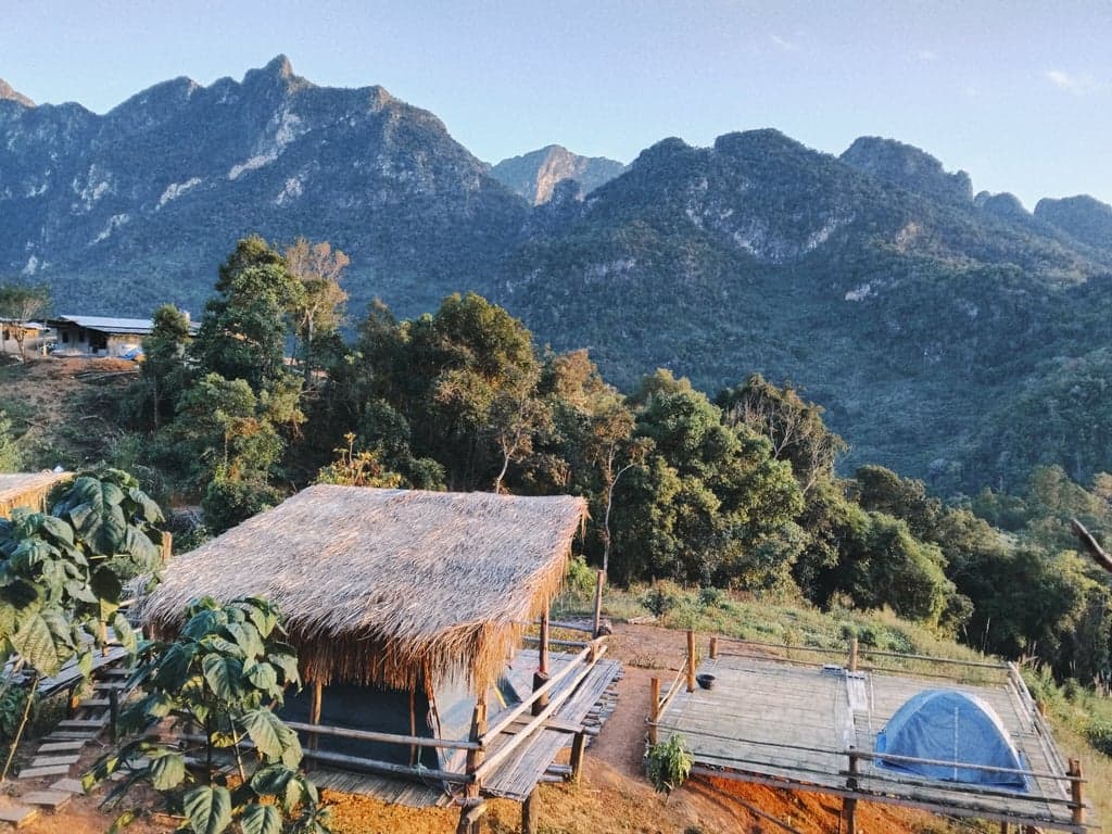 A Lisu village nestled in the Chiang Dao, Chiangmai known for offering visitors stunning views of the surrounding mountains, particularly Doi Luang Chiang Dao